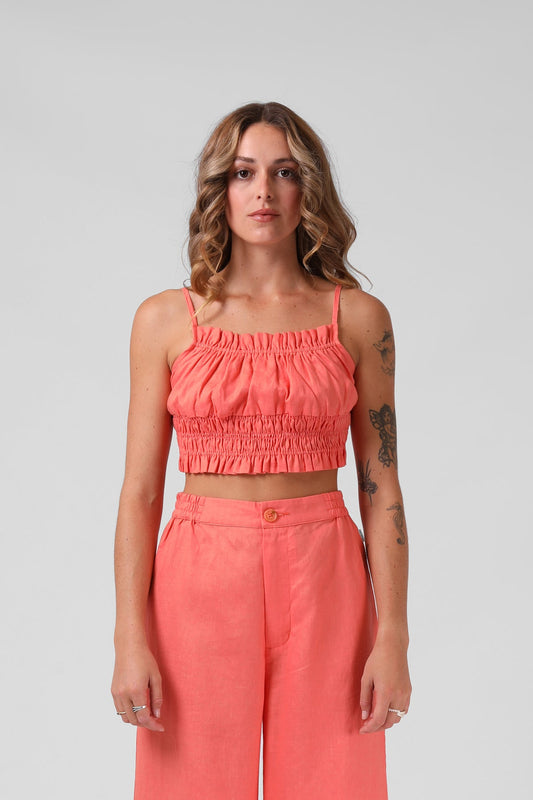 RPM Shell Crop - Washed Coral