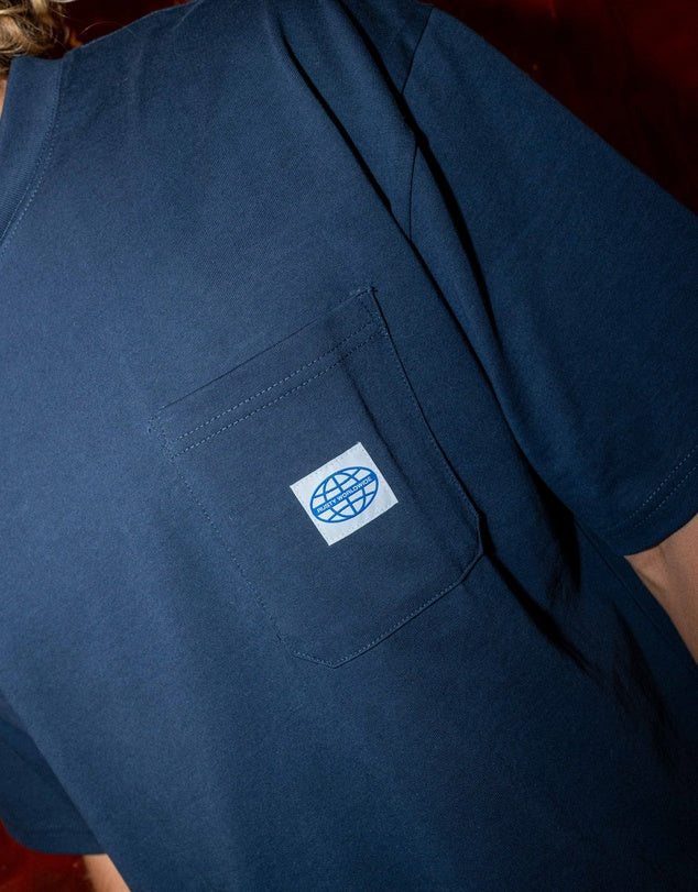 Rusty Steezy Short Sleeve Heavy Tee - Navy