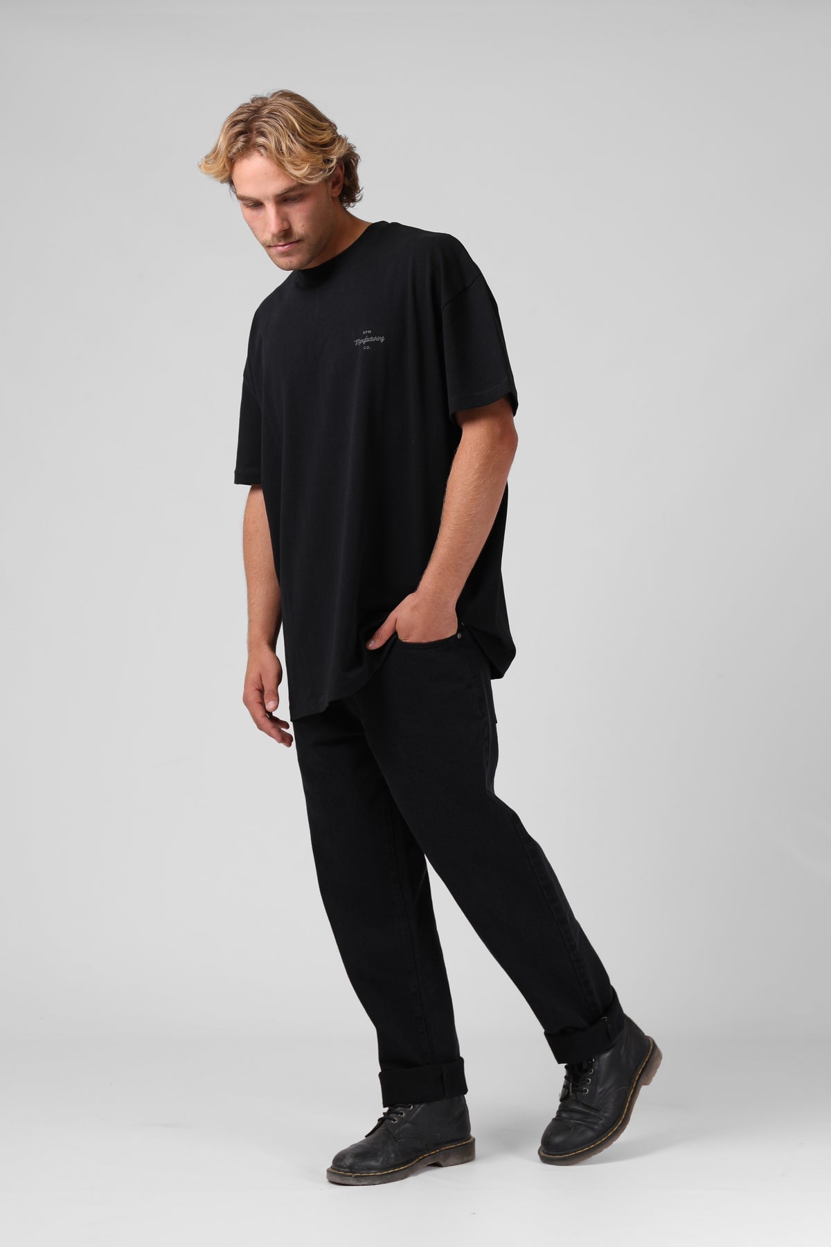 RPM Box O/S Tee - Black