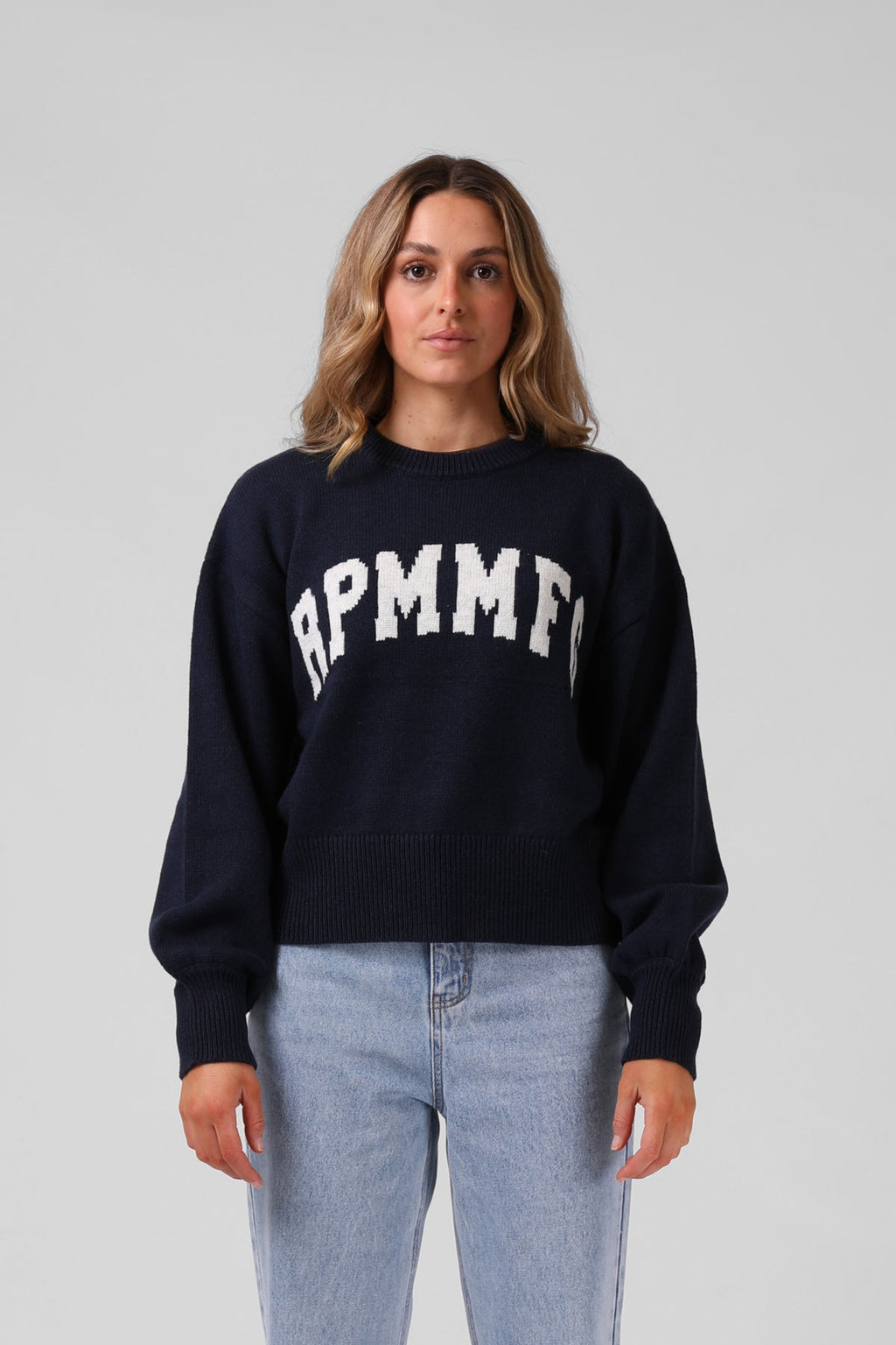 RPM Ayla Varsity Knit - Navy