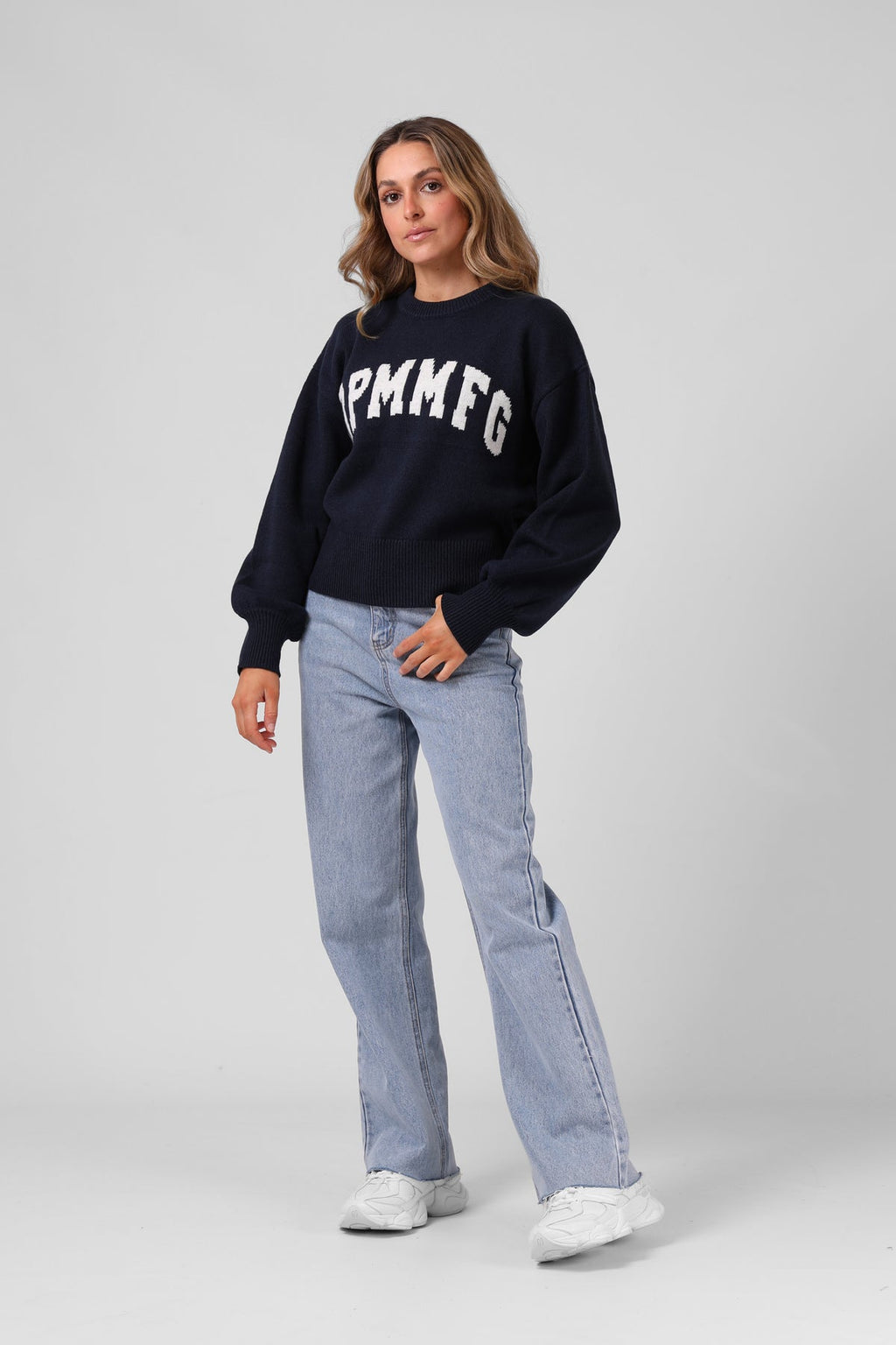 RPM Ayla Varsity Knit - Navy