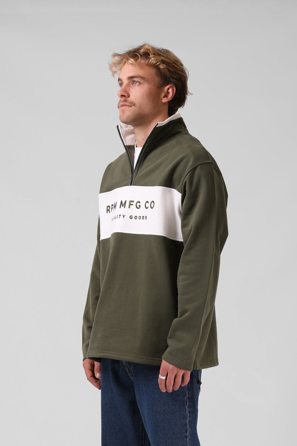 RPM 90’s 1/4 Zip Jersey - Olive