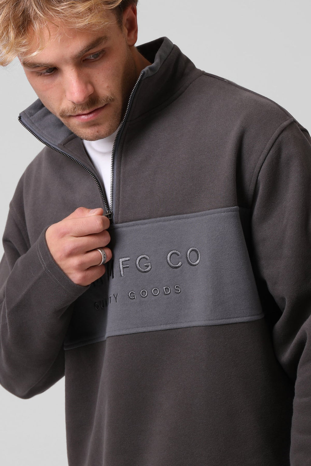 RPM 90’S 1/4 Zip Jersey - Grey