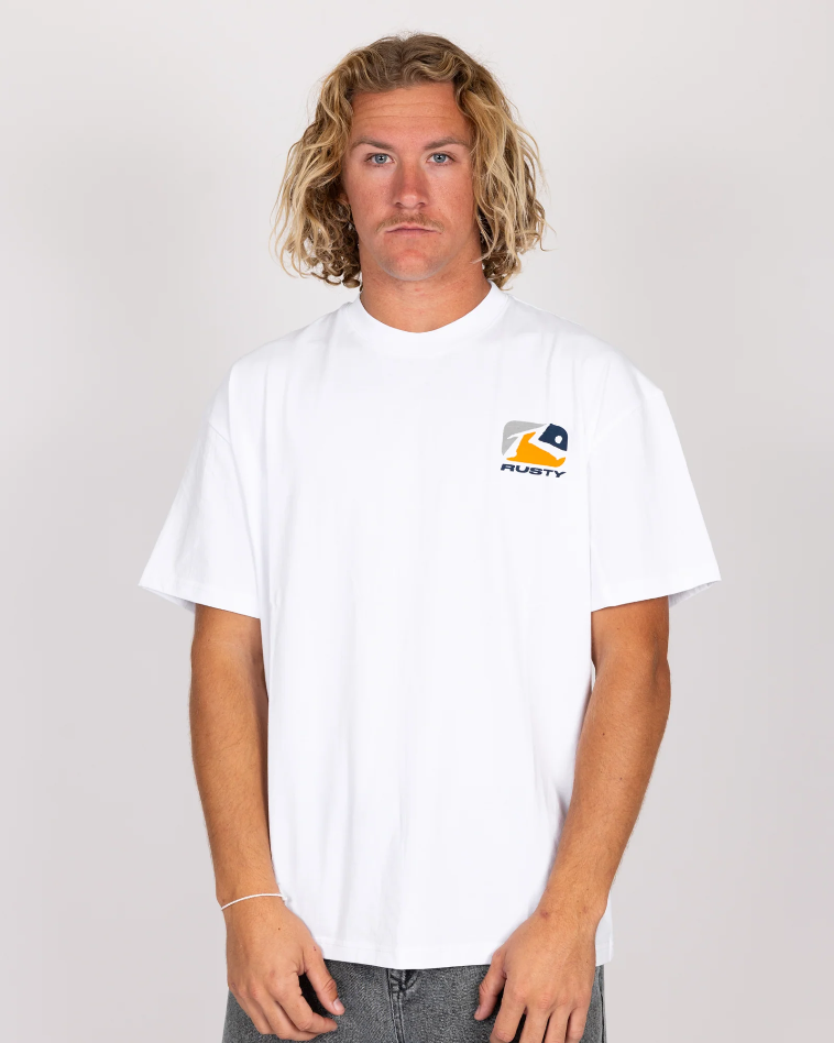 Rusty Phenom Short Sleeve Tee - White