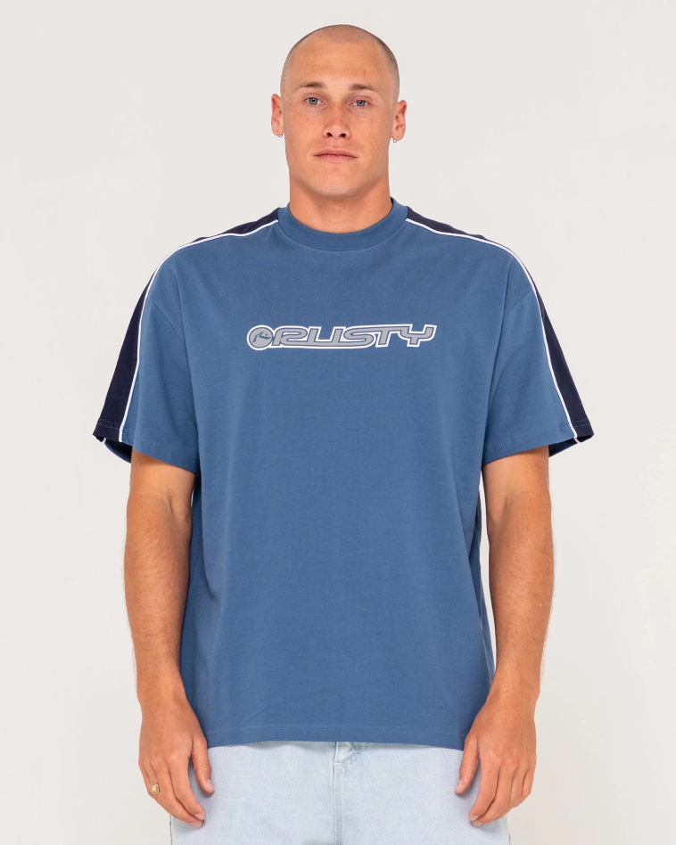 Rusty Alonso Short Sleeve Tee - China Blue