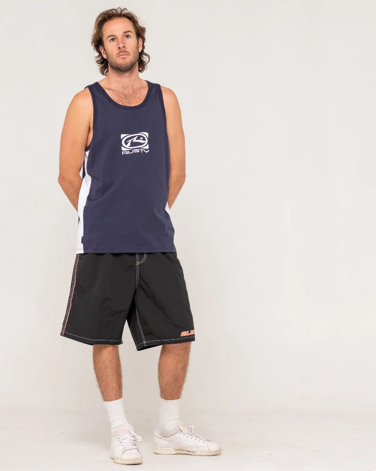 Rusty Hyper Tank - Navy Blue