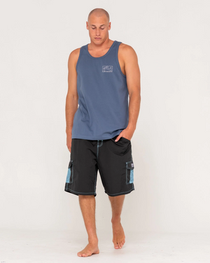 Rusty Boxed Out Tank - China Blue