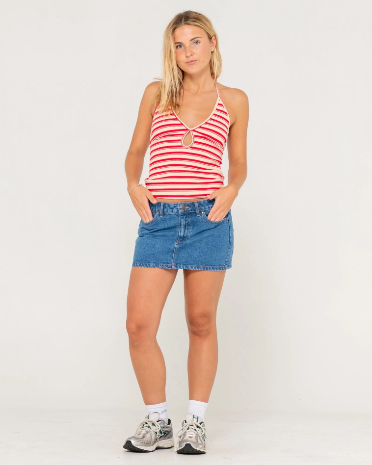 Rusty Emma Cut Out Skimmer Tank - Red