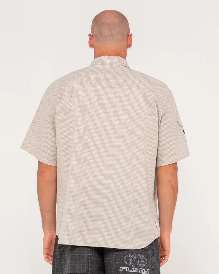 Rusty Stasha Pocket Short Sleeve Shirt - Light Khaki