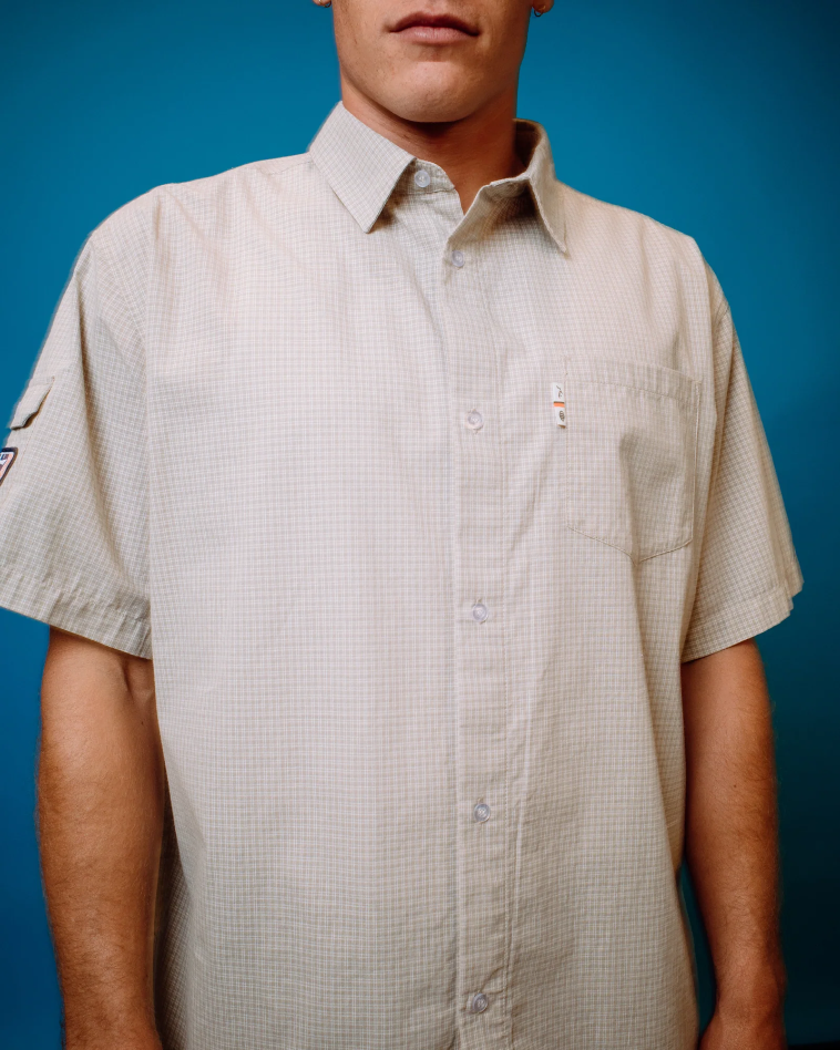 Rusty Stasha Pocket Short Sleeve Shirt - Light Khaki