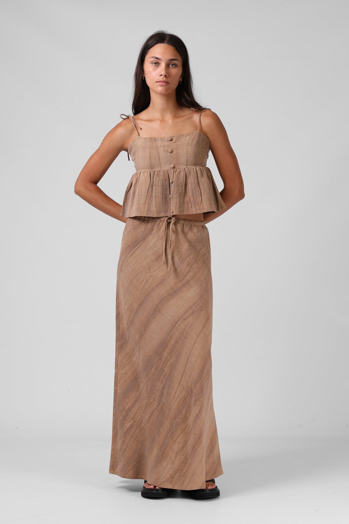 RPM Isabella Midi Skirt - Cinnamon