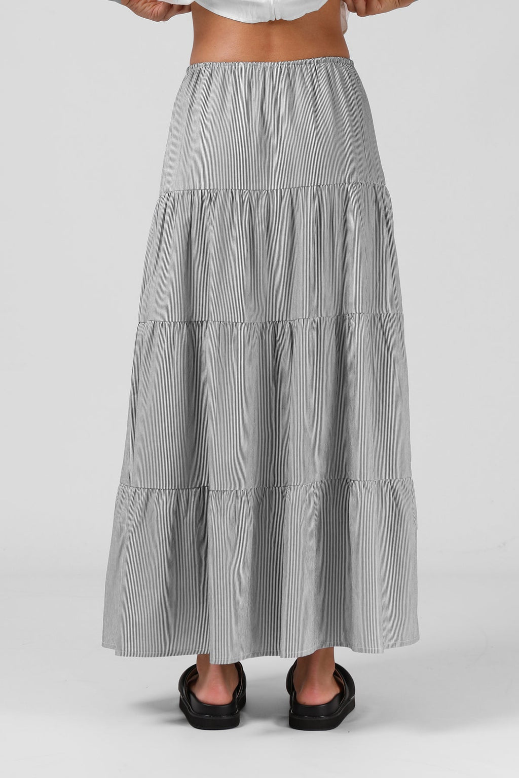 RPM Ruby Maxi Skirt - Pinstripe