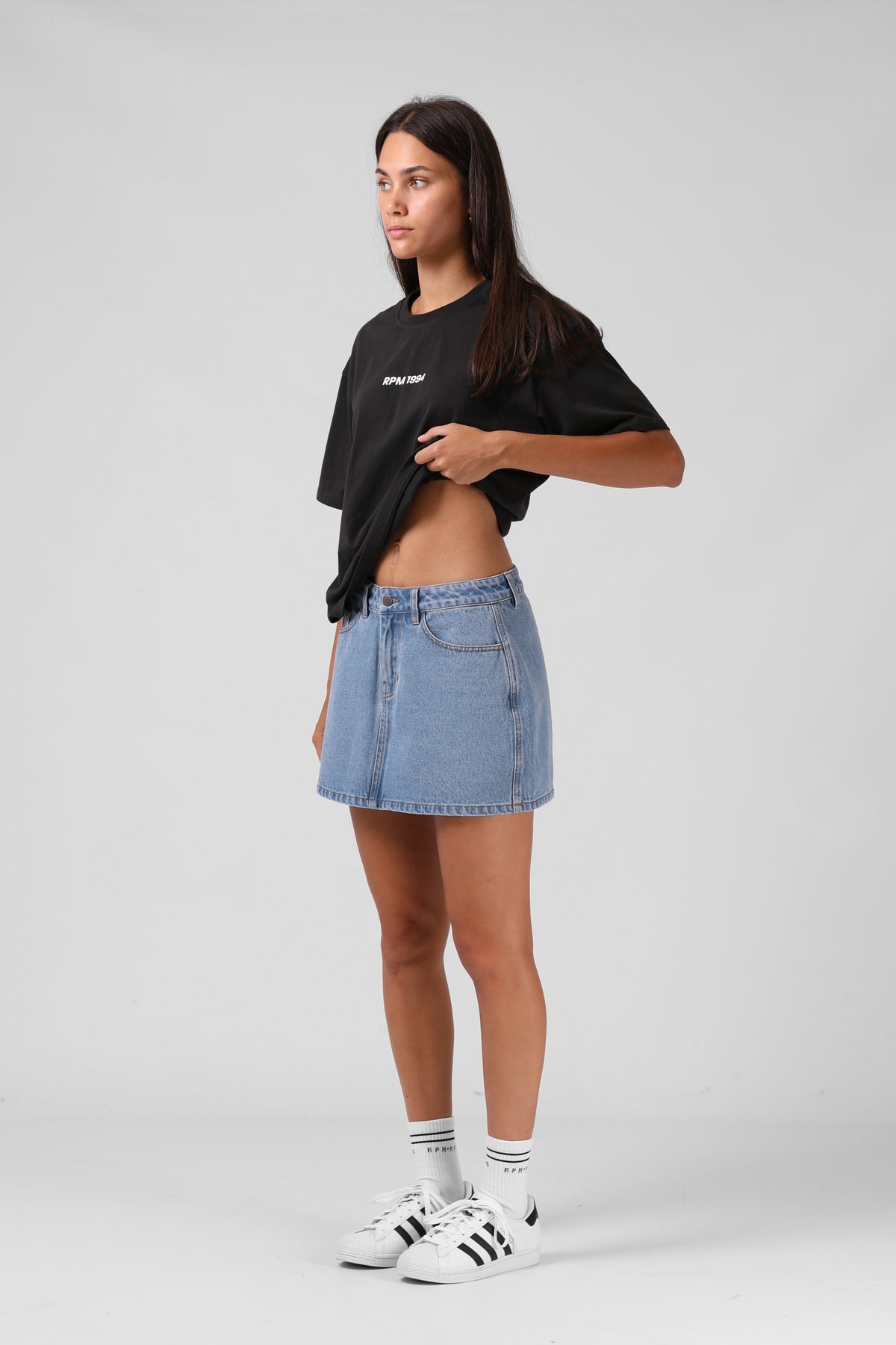 RPM - Denim Mini Skirt