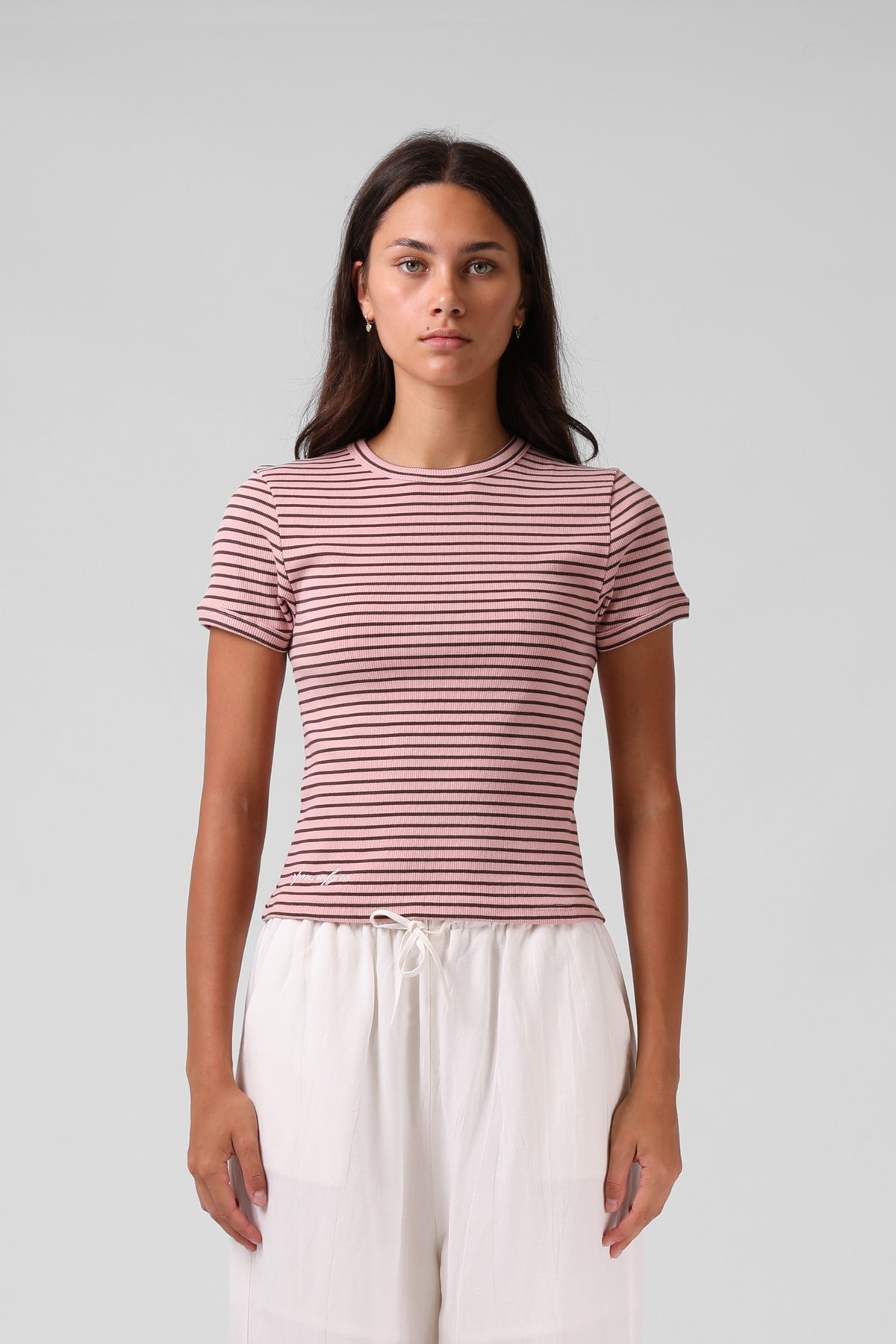 RPM - Striped Ribbed Tee