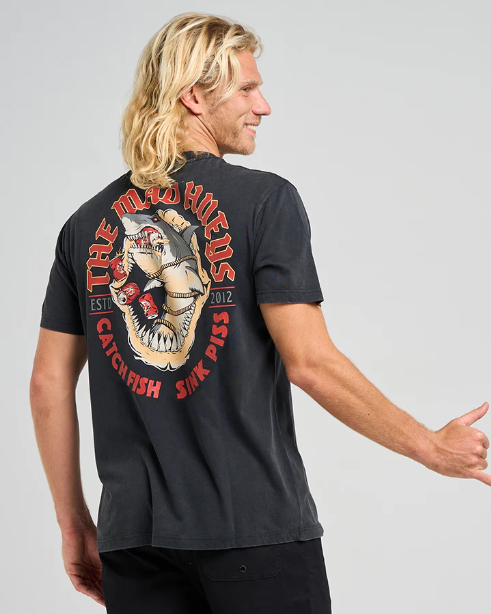 THE MAD HUEYS - Shark Tins SS Tee