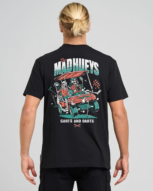 THE MAD HUEYS - CARTS AND DARTS SS TEE
