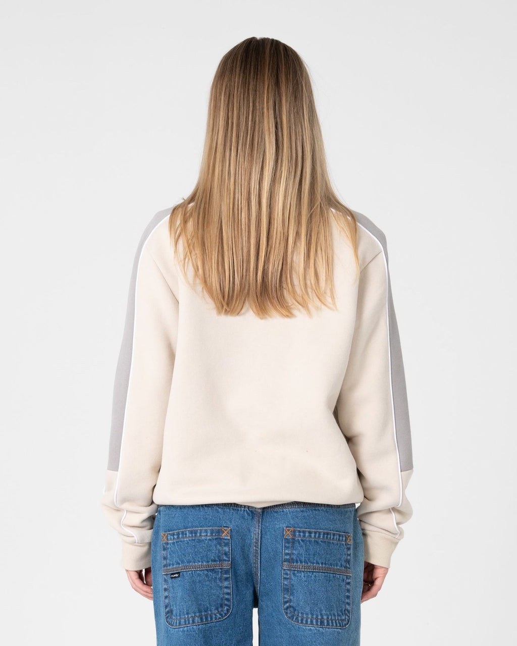 Two Timer Panelled Crew Fleece