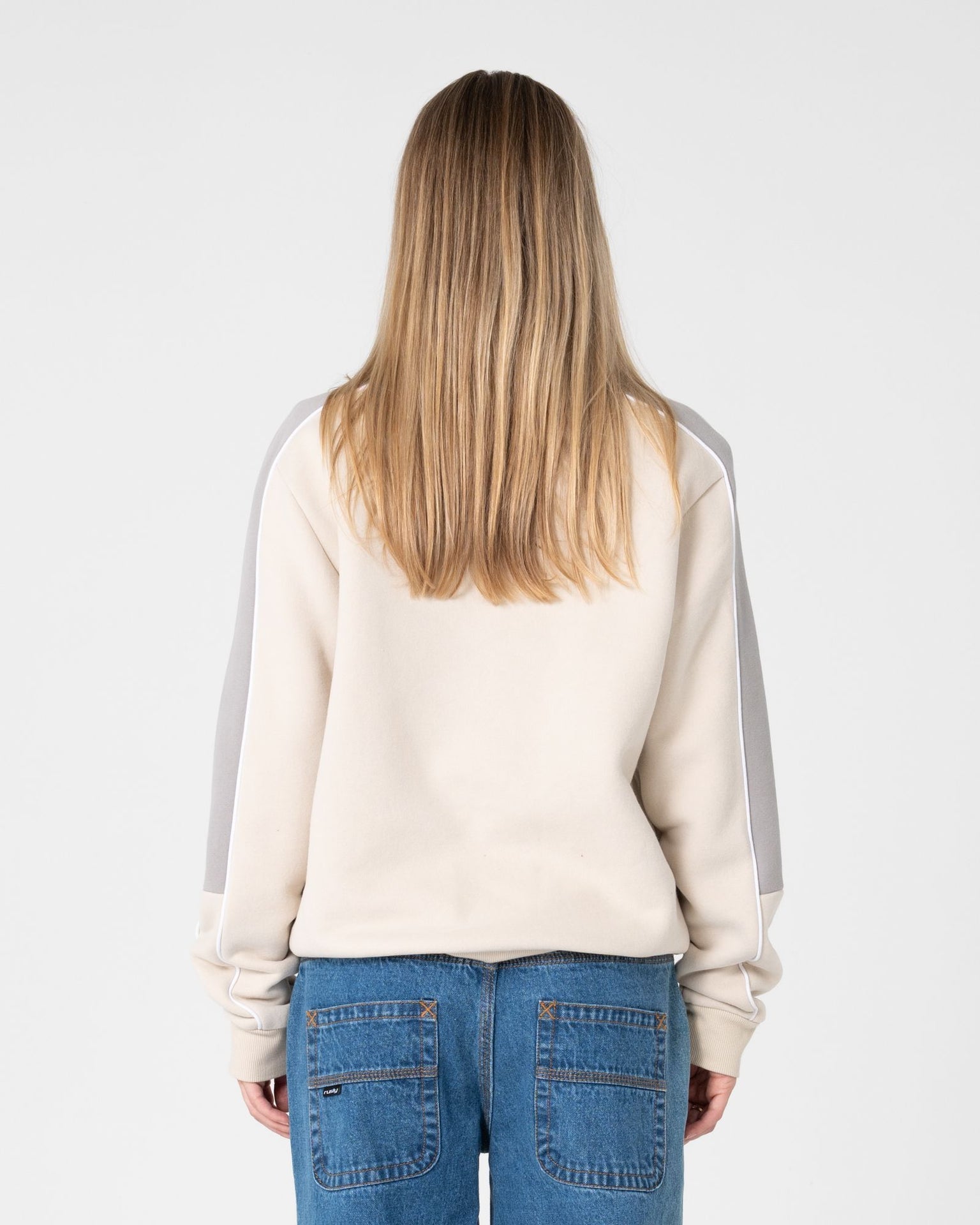 Two Timer Panelled Crew Fleece