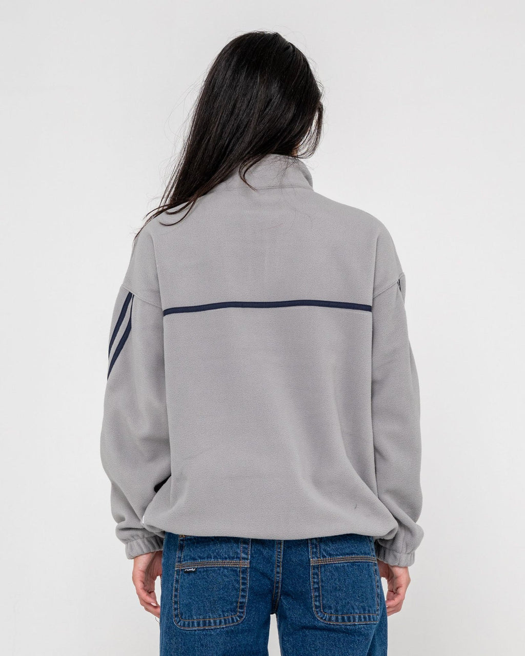 Bind Me Up Contrast Polar Fleece Grey