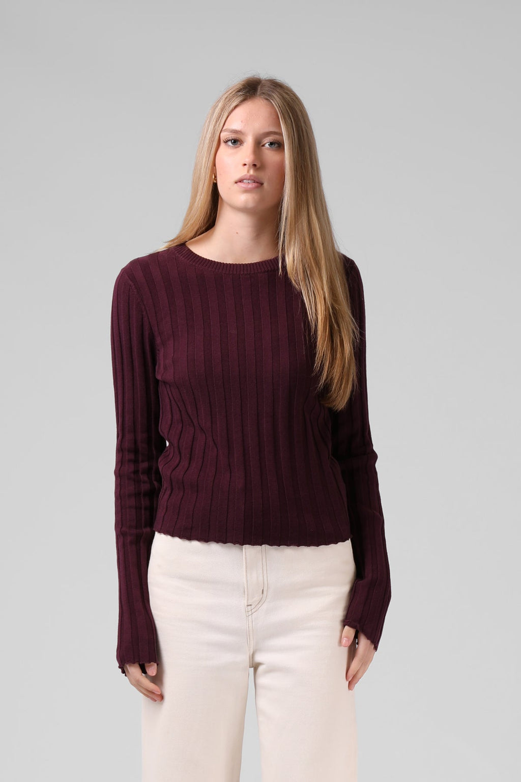 Wide Knit LS