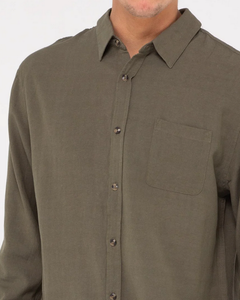 RUSTY - Overtone Long Sleeve Linen Shirt