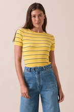 Load image into Gallery viewer, ROLLAS - Sun Stripe Baby Rib Tee

